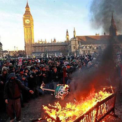 Studentenproteste in London