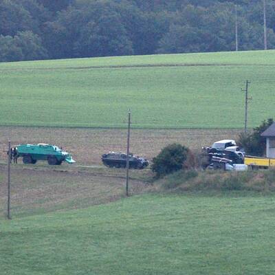 Auch Helikopter kommen zum Einsatz