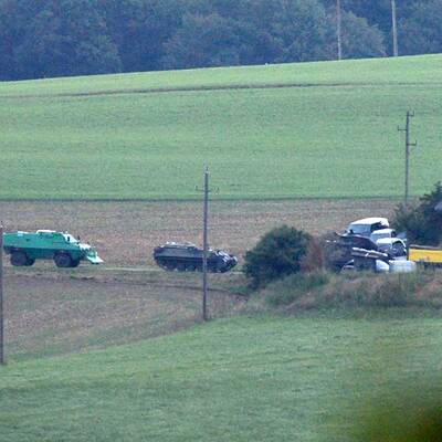 Auch Helikopter kommen zum Einsatz