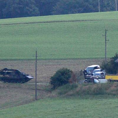 Auch Helikopter kommen zum Einsatz