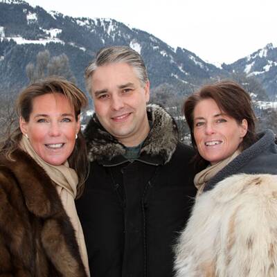 VIPs auf der Zuschauertribüne