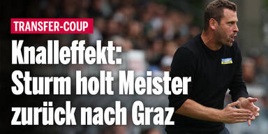 Knalleffekt: SK Sturm holt Meister zurück nach Graz