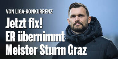 Jetzt fix! ER übernimmt Meister Sturm Graz