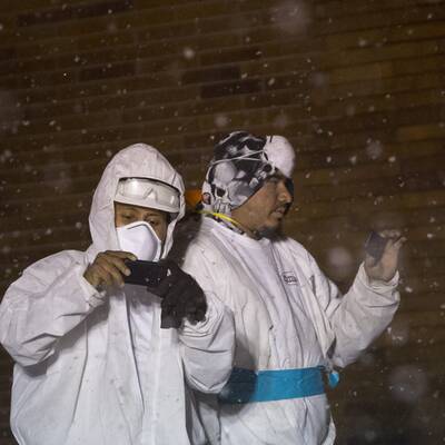 Schneesturm fegt über New York