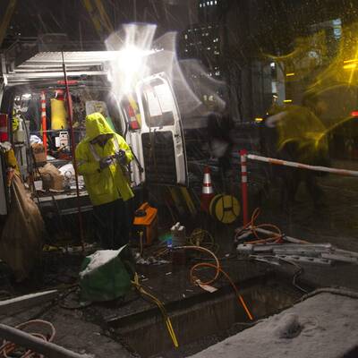 Schneesturm fegt über New York