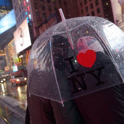 Schneesturm fegt über New York