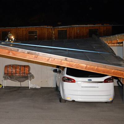 Sturmschäden in Hall in Tirol