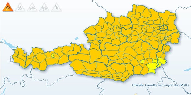 Orkan mit 140 km/h kommt auf Österreich zu
