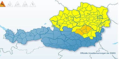 Sturmwarnung für Mittwoch