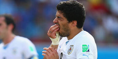 Suarez 9 Uru-Spiele und 4 Monate gesperrt