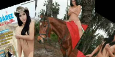 Wirbel um nackte Sängerin auf Nationalflagge