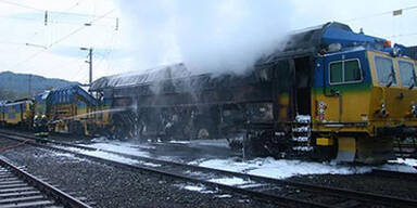 Südbahnstrecke nach Brand gesperrt