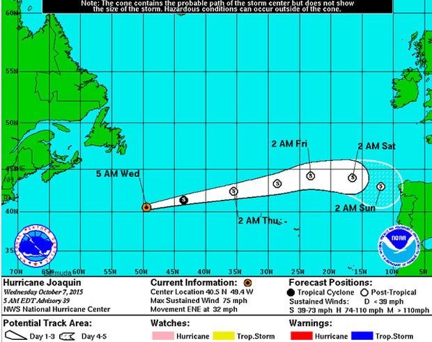 Hurrikan Joaquin: Regen-Walze für Europa?
