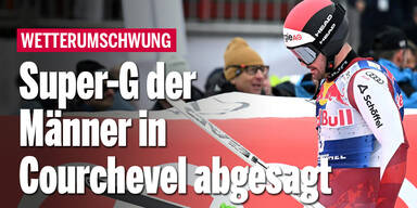 Super-G der Männer in Courchevel abgesagt