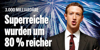 Superreiche wurden um 80 % reicher