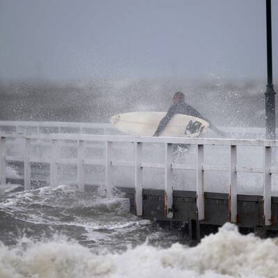 Sturm, Orkan und Schnee