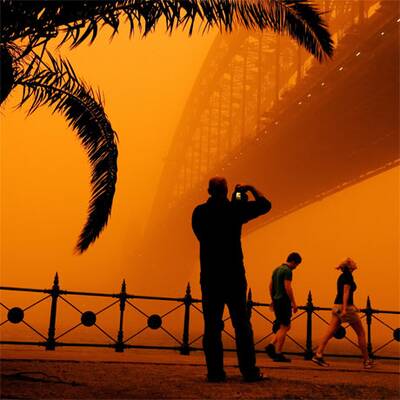 Staubsturm in Sydney