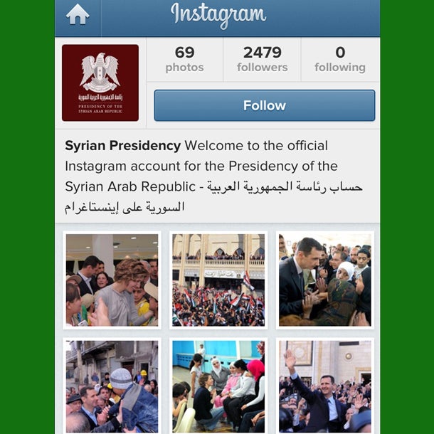 Riesen-Wirbel um Assads Instagram-Seite