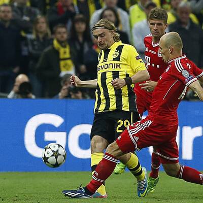  Bayern gegen Dortmund. Das Finale der Champions League in Wembley.