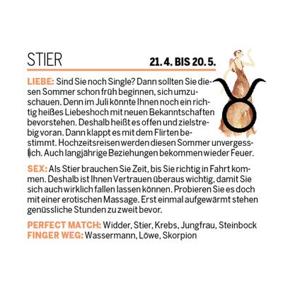 Sommer-Flirt Horoskop 2017