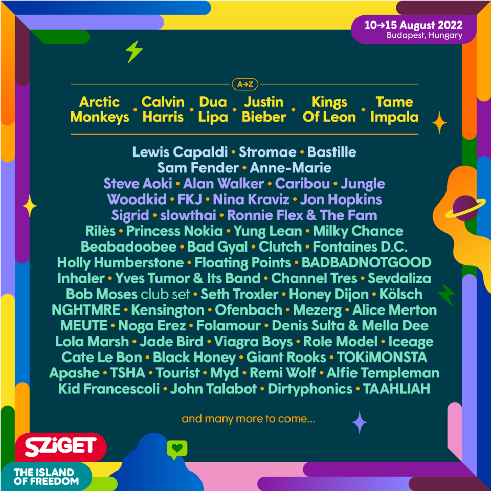 Justin Bieber kommt zum Sziget Festival