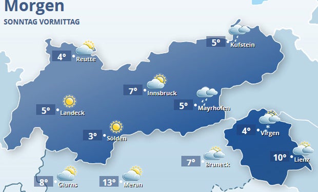 Schnee kommt bis nach Wien