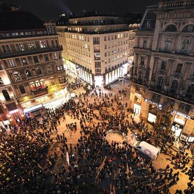 Proteste gegen Akademikerball in Wien 