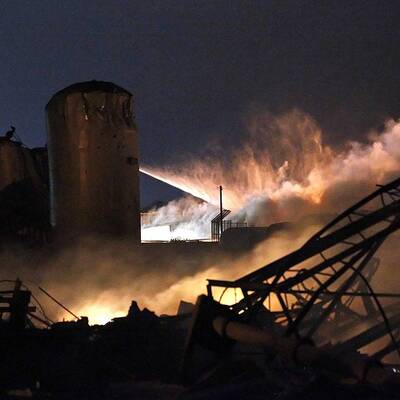 Explosion in Düngemittelfabrik in Texas 