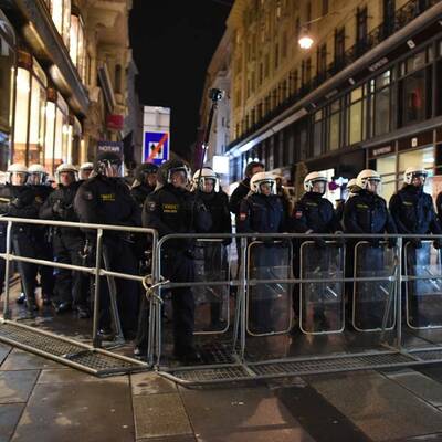Proteste gegen Akademikerball in Wien 