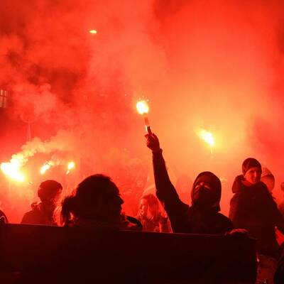 Proteste gegen Akademikerball in Wien 