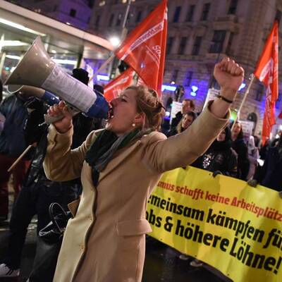 Proteste gegen Akademikerball in Wien 