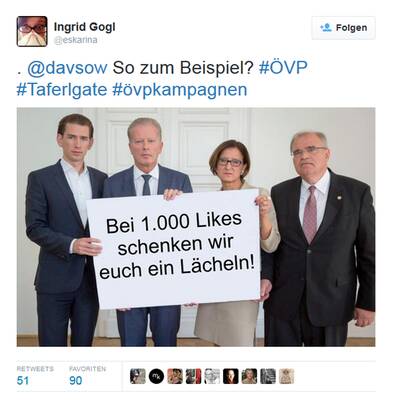 Internet lacht über ÖVP-Taferlgate