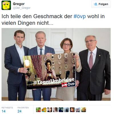 Internet lacht über ÖVP-Taferlgate