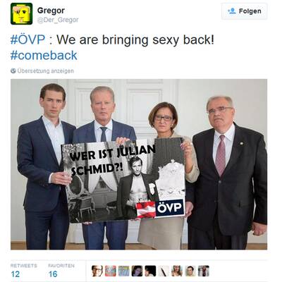 Internet lacht über ÖVP-Taferlgate