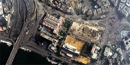 Tahrir Platz in Kairo (Satellitenaufnahme)