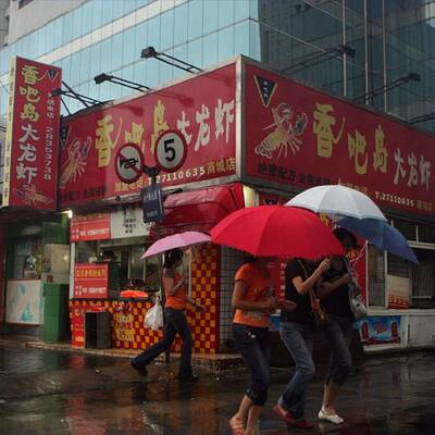 Shanghai wartet auf den Taifun