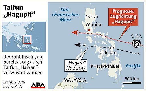 Tausende flüchten vor 700 Kilometer-Taifun