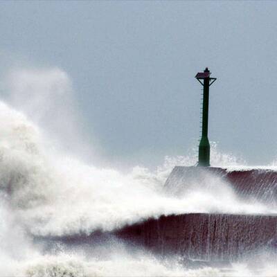 Shanghai wartet auf den Taifun