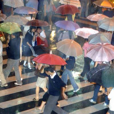 Shanghai wartet auf den Taifun