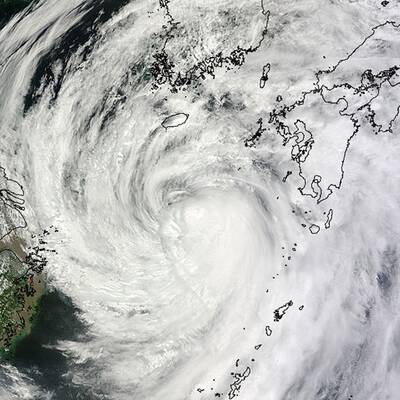 So wütet Taifun Neoguri