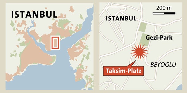 Taksim-Platz Istanbul Grafik