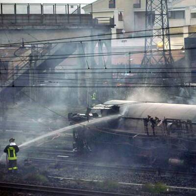 Waggon-Explosion in Italien