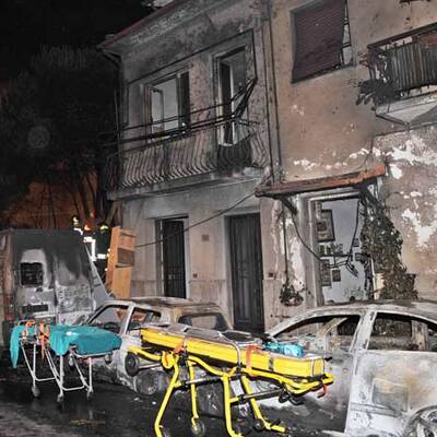 Waggon-Explosion in Italien