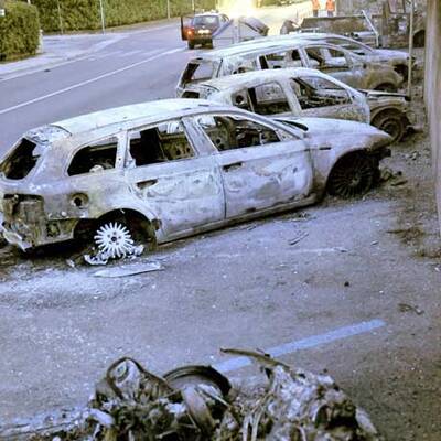 Waggon-Explosion in Italien