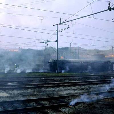 Waggon-Explosion in Italien
