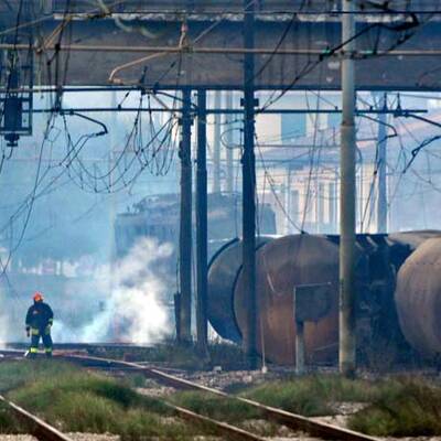 Waggon-Explosion in Italien