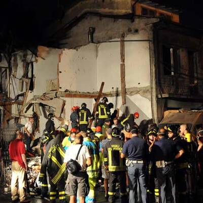 Waggon-Explosion in Italien
