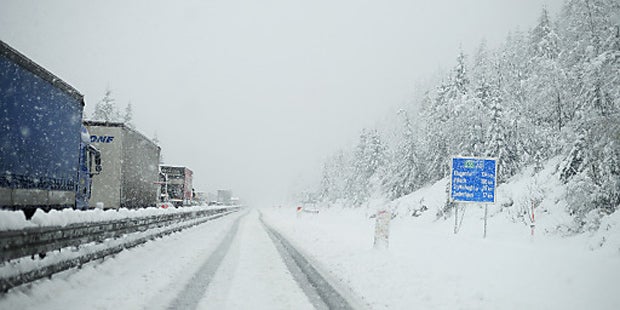 Wintereinbruch in Österreich