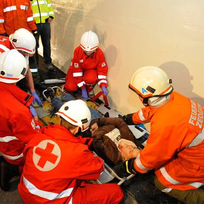 Katastrophen-Übung im Tauerntunnel