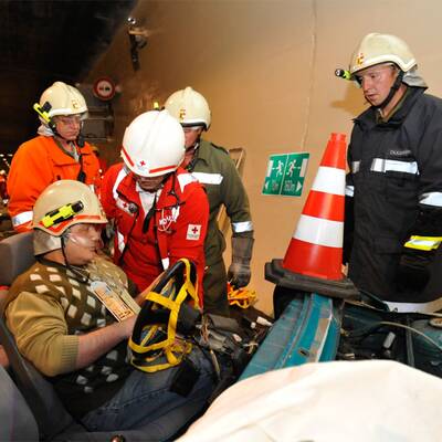 Katastrophen-Übung im Tauerntunnel